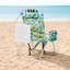 Lemon Pattern Aluminum Folding Backpack Beach Chair-827088873