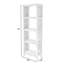 Mesa Cane and Solid Wood 4- Tier Etagere Bookcase