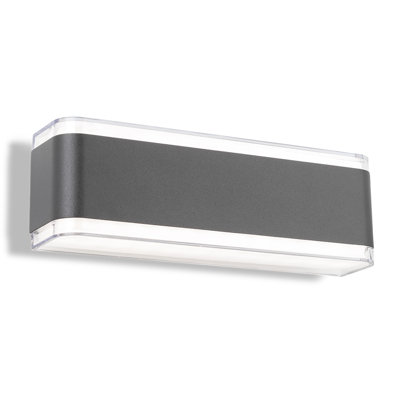 Graphite 7cm H Integrated LED Outdoor Sconce
