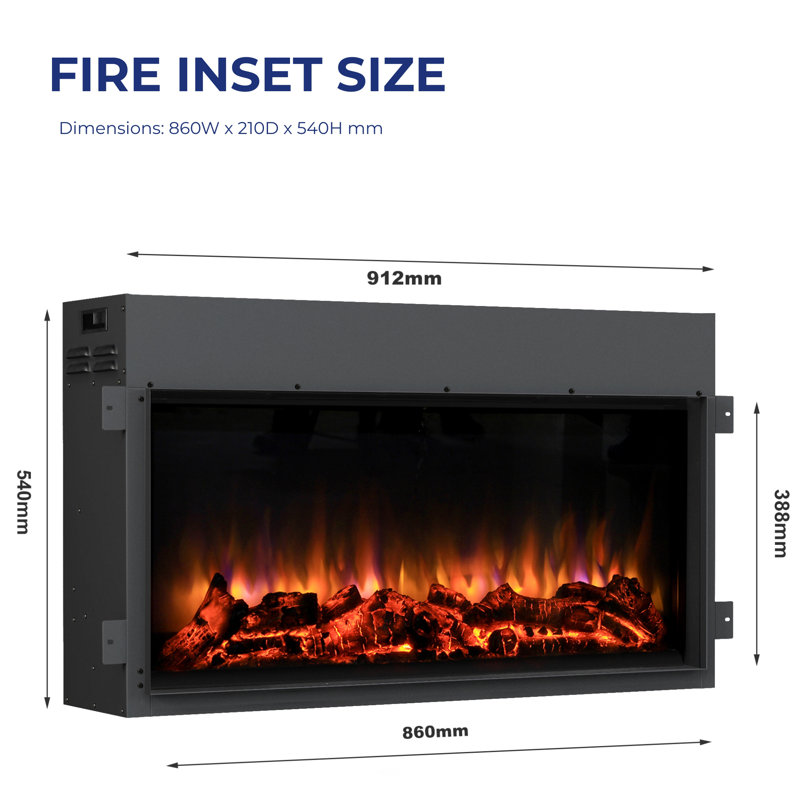 Swiridoff Castleton Fires & Fireplaces 120Cm W