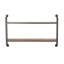 Emery Wood & Metal 2 Tier Wall Shelf-1296786363-1298739926