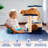 Runner Rugs 2x6 Modern Ombre Hallway Rugs with Non-Slip Backing, Non-Shedding Gradient Color Area Rugs, Machine Washable Contemporary Accent Carpet for Kitchen, Laundry, Hallway, Blue-61782410-61782405