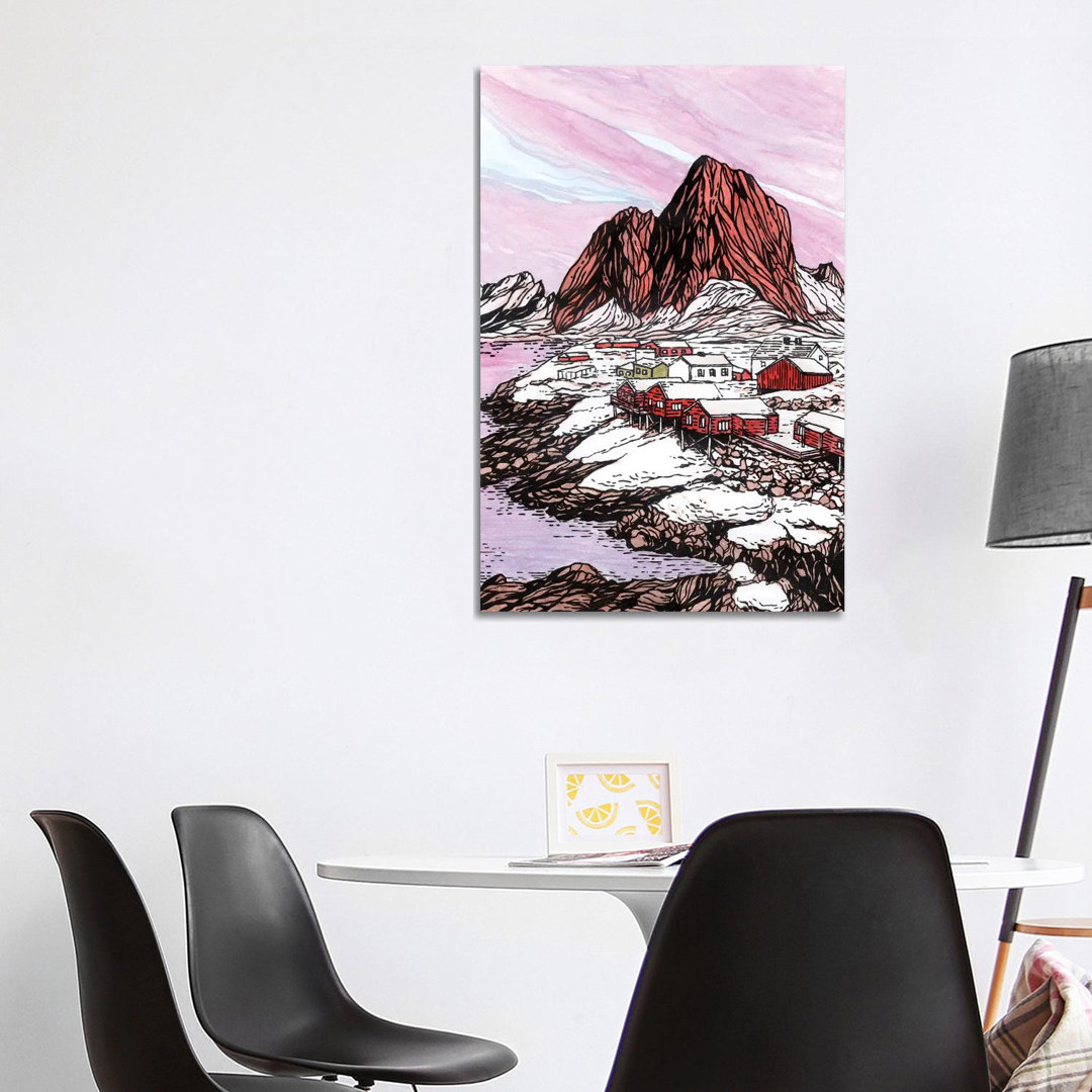 Magische Lofoten von Coralie Huon - Galerie-verpackte Leinwand Giclée auf Leinwand