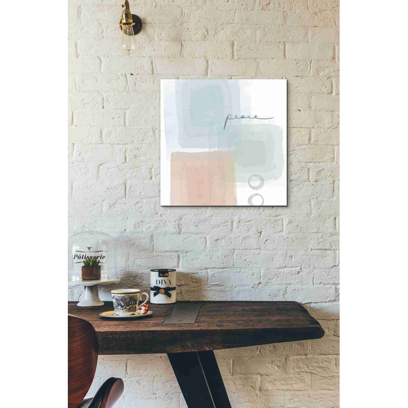 «Peace» par Linda Woods, art mural sur toile, H 18 po x l 18 po