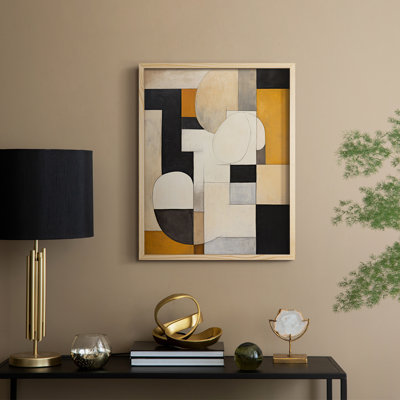 ABSTRACT Series CDXCV III, reproduction d'art encadrée - bois massif