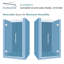 Porte de douche à charnière avec verre transparent l 71 po x H 76 po Transolide Elizabeth-106675600