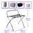 USTECH Luggage Rack-Single Tier with Highback-DIY-Pack of 1