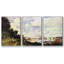 «Sailing at Argenteuil» par Monet, reproduction sur toile flottante 3 pièces-886119180-886119189