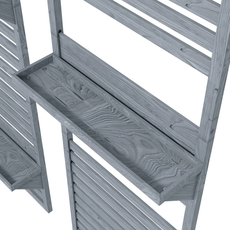 Pikulova Plant Stand - Set of 2, Grey