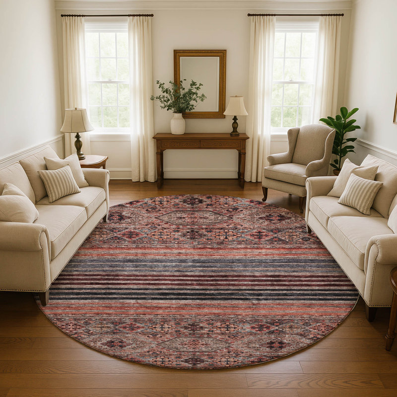 Tapis de qualité supérieure lavable à la machine Marasco AMF1641, Rond 8 pi