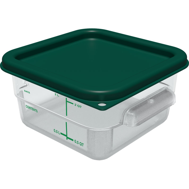 Carlisle Food Service Products Square Polyethylene Container Lid, Green