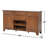 Matanzas 4-Drawer 2-Door Solid Wood Sideboard with Removable Wine Rack