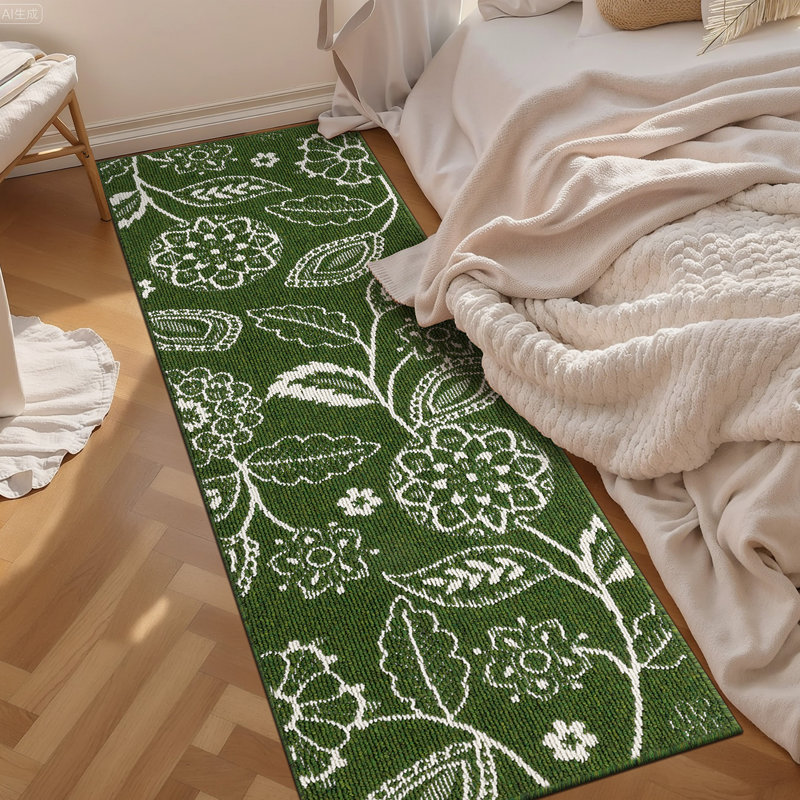 2×6 Feet Kitchen Mat Runner Laundry Room Mat, Green