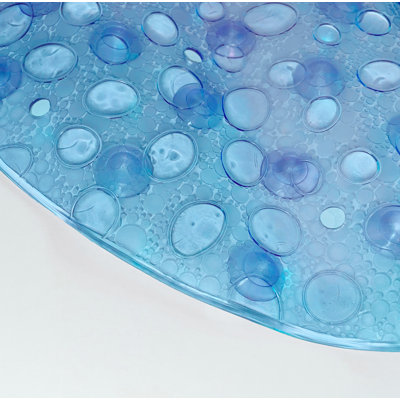 Bubbles Vinyl Non-slip Bathtub Shower Mat With Suction Cups -27" X15"