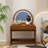 Makeup Vanity Table with Touch Screen Lighted Mirror and Drawer-903873514