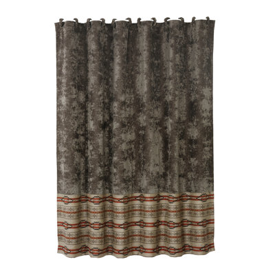 Silverado Striped Shower Curtain with Hooks Included