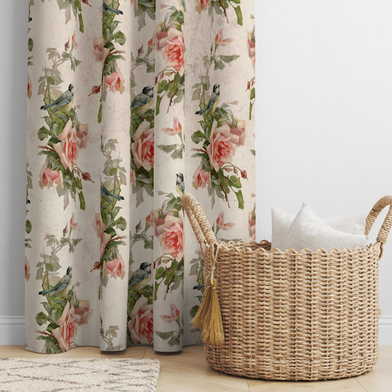 Semi Sheer Curtain Pair, 20" W x 52" L