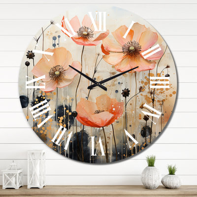 Horloge murale en métal