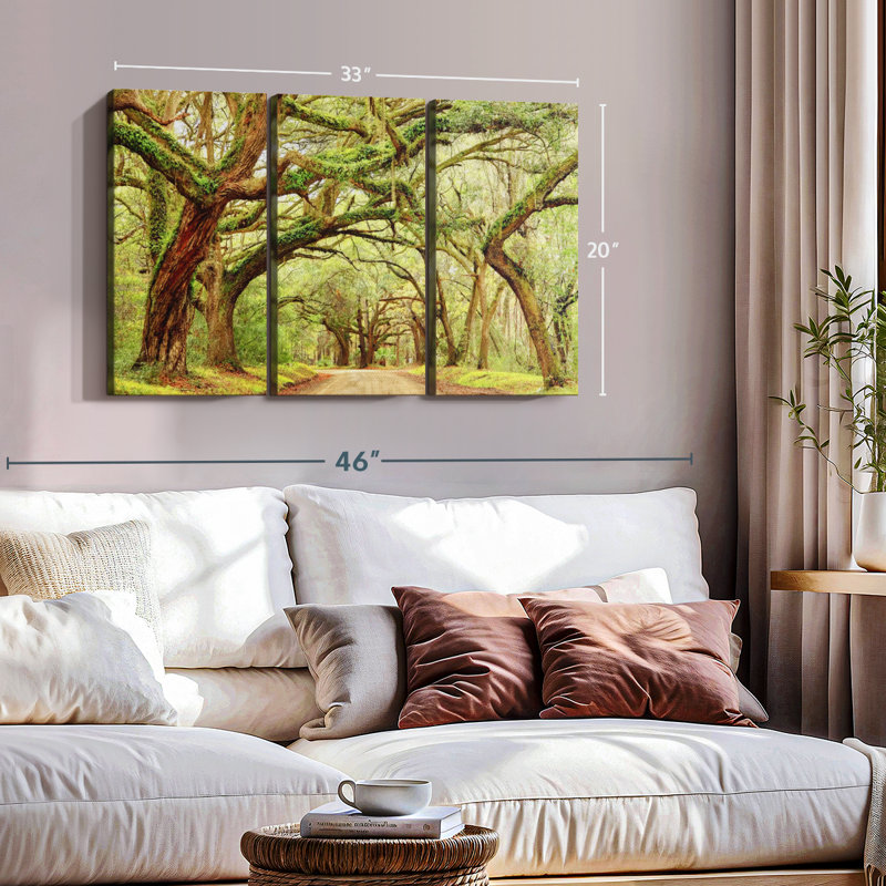 «Charleston Oak Forest» sur toile, H 20 po x l 33 po x P 1,25 po