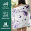 Serviette de bain mauve à motif de fleurs sauvages en microfibre pour salle de bain décorative 50 * 60 pouces Plus, vous recevrez un sac fourre-tout en toile de style plage