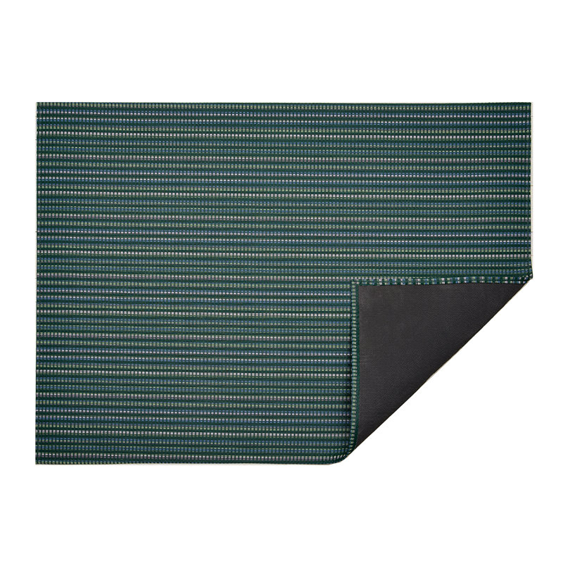Tambour Ivy Stripe Easy Care 26"x72" Wool-Synthetic Floor Mat