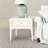 Solid Color Machine Made Tufted Polyester Area Rug in Beige Set-618201669