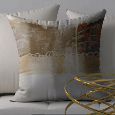 Housse de coussin carrée décorative inégalée leads