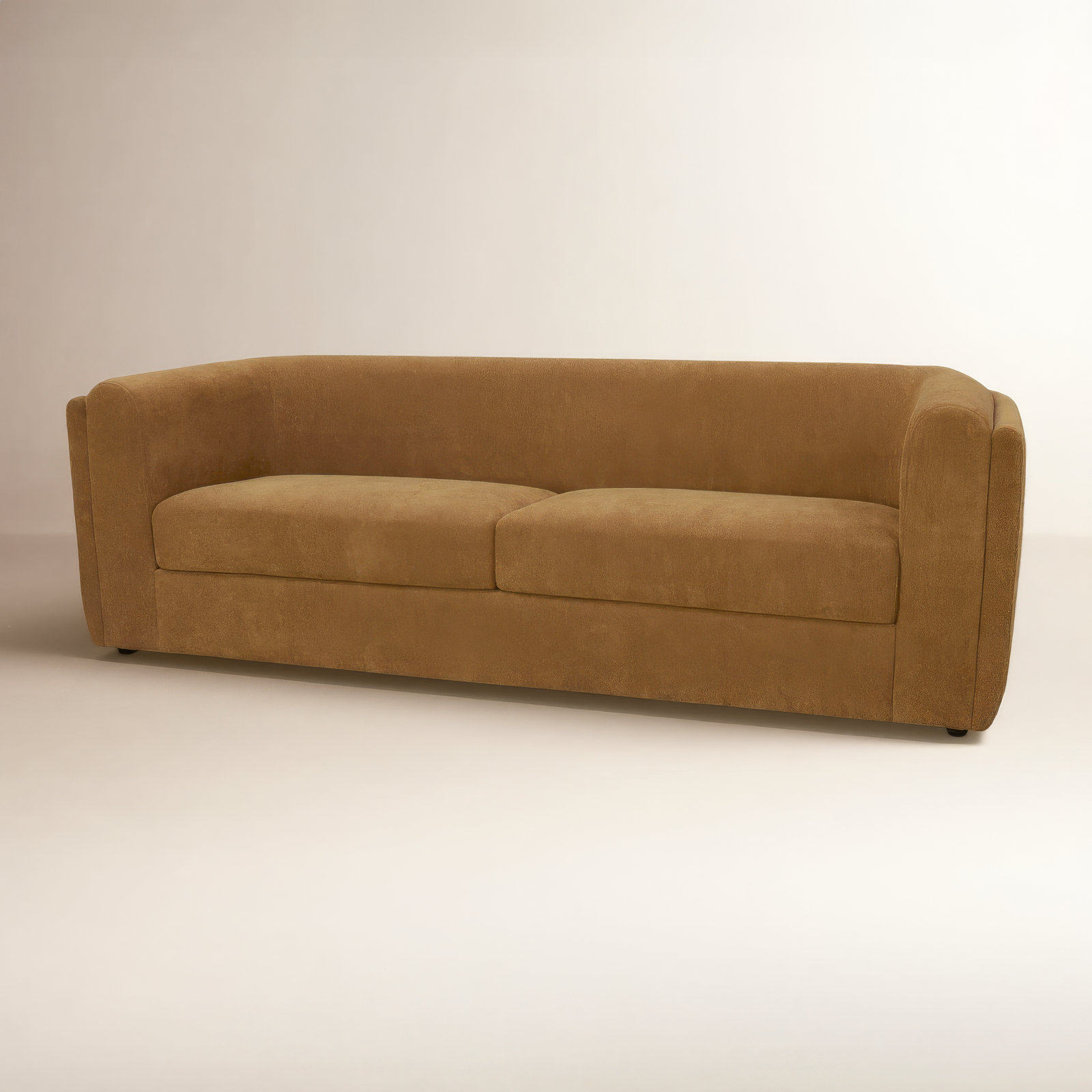 Willowdale 87" Upholstered Sofa, Ochre Brown