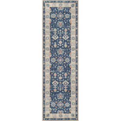 Tapis bleu marine Guerin Momeni Anatolia