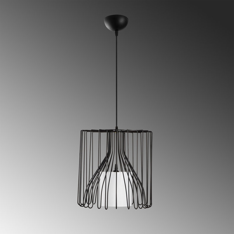 Luminaire suspendu géométrique unique à 1 lumière Aido