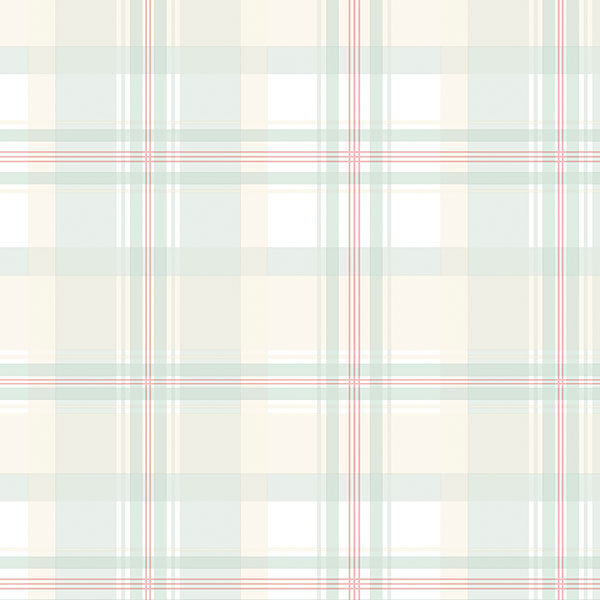 Charlton Home® Mazzitelli 32.7' L x 20.5" W Plaid Wallpaper Roll | Wayfair