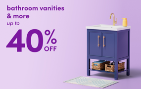 bathroom vanities & more on clearance