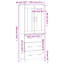 Saway 69.5cm Wide 3 Drawer Highboard-336649667