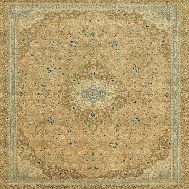 Abstract Indoor Rug, Square 5'