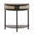 Half-moon Console Table 2 Storage Drawers Rattan Sliding