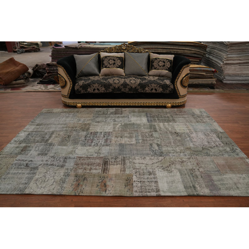 Tapis en laine patiné 7 x 10
