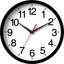 Petite horloge murale silencieuse sans pile