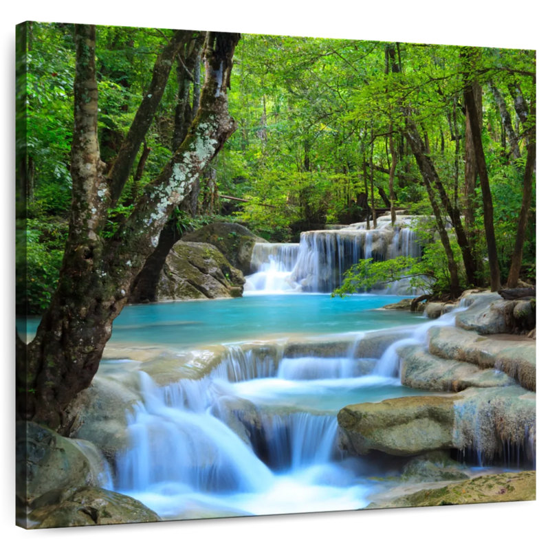 Kerrick, cascades d'Erawan, H 24 po x l 24 po