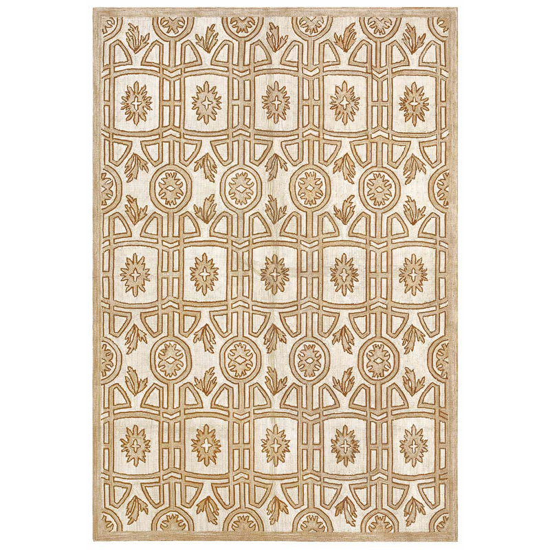 Flatweave Wool Geometric Area Rug