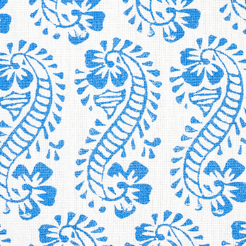 Tissu Schumacher x Molly Mahon Lani, Bleu