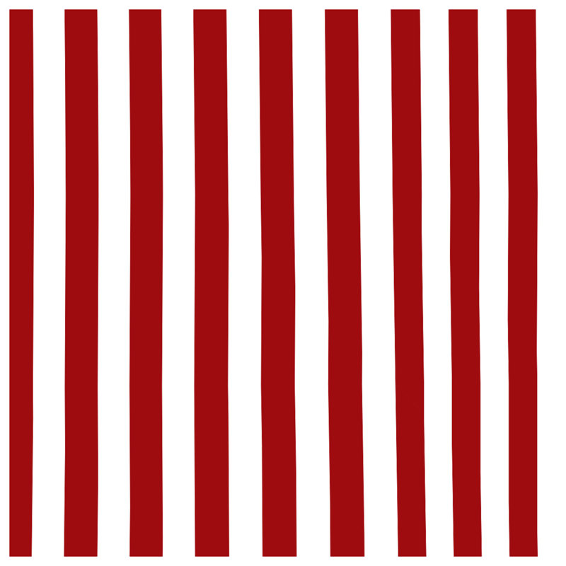 Red Vertical Stripes Quilted Bedspread All Sizes, Full / Double