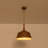 1-Light Industrial Angled Dome Shade Pendant Light