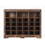 Armoire pour 24 chaussures avec base courbée, brun rustique, moderne pour le salon, la chambre à coucher, le couloir et la chambre à coucher brun-829748119