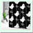 Haunted Haven Gothic Ghost Shower Curtain - Black & White Polyester Fabric with Hooks