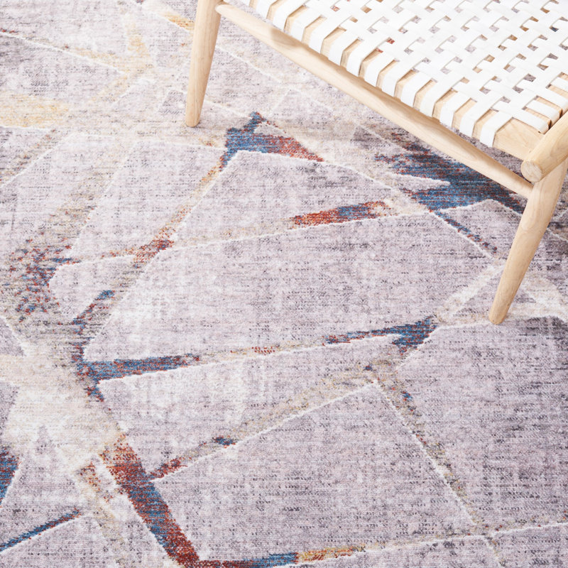 Olympia Performance Abstract Rug, Square 6'