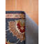 Tapis classiques en laine tuftée à la main, écologiques - 244 x 244 cm, carré, couleur anthracite, motif oriental, épais, à poils longs, antidérapant, pour salon et chambre.-112373397