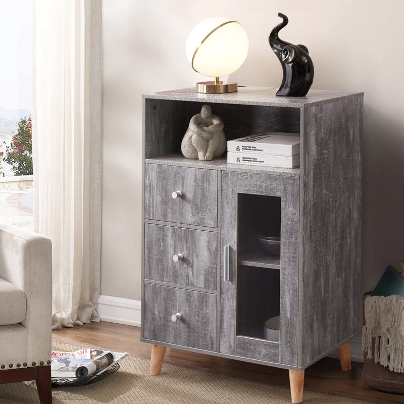 Rangement pour salle de bain Debeneretto, Gris