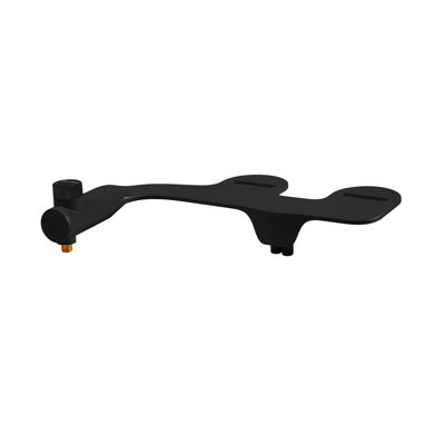 Accessoire de toilette de bidet non électrique Aqua en noir brillant