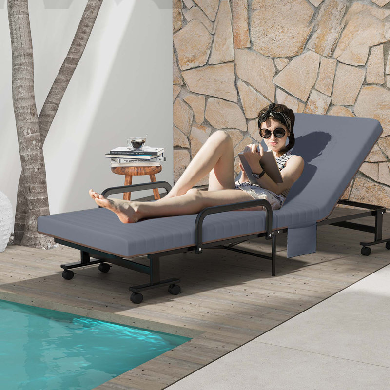 Lit réglable simple Zaya avec matelas inclus