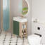 Meuble-lavabo à tablettes ouvertes 21,6 po avec lavabo en céramique-2143115438